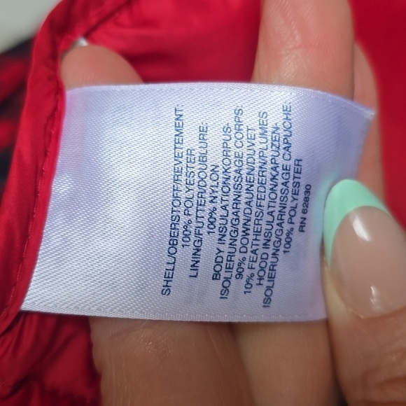 Lands’ End Buffalo Check Plaid Down Jacket  packable lightweight puffer 3x plus - Picture 9 of 10